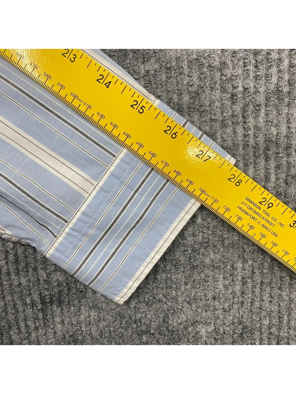 NWT Banana Republic Shirt Mens 2XL Slim Fit Untucked Blue Striped Long Sleeve